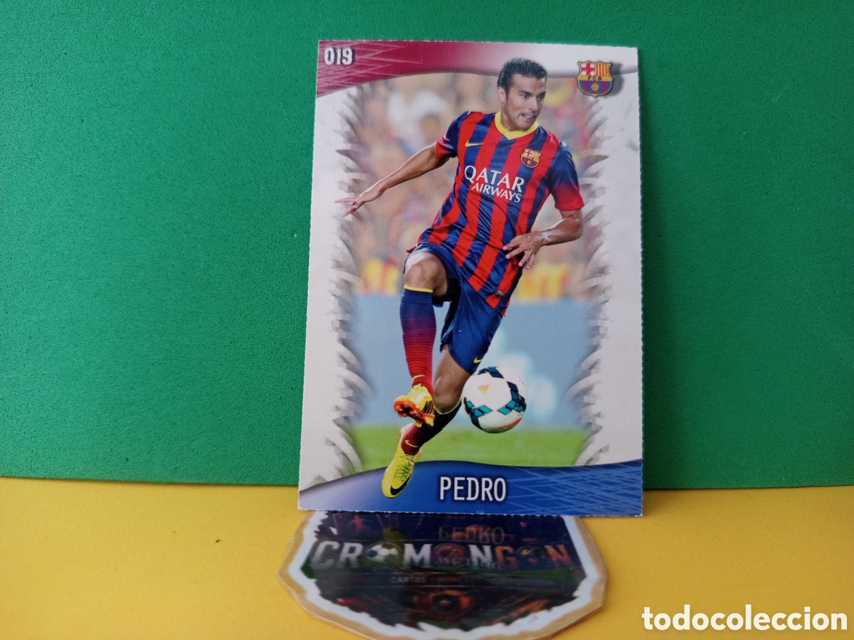 Cromos de f&uacute;tbol: ❇️ CROMO CARD ⚽ PEDRO BARCELONA 19 FICHAS LIGA QUIZ GAME 2014 13 14 2013 2014 MUNDICROMO ❇️