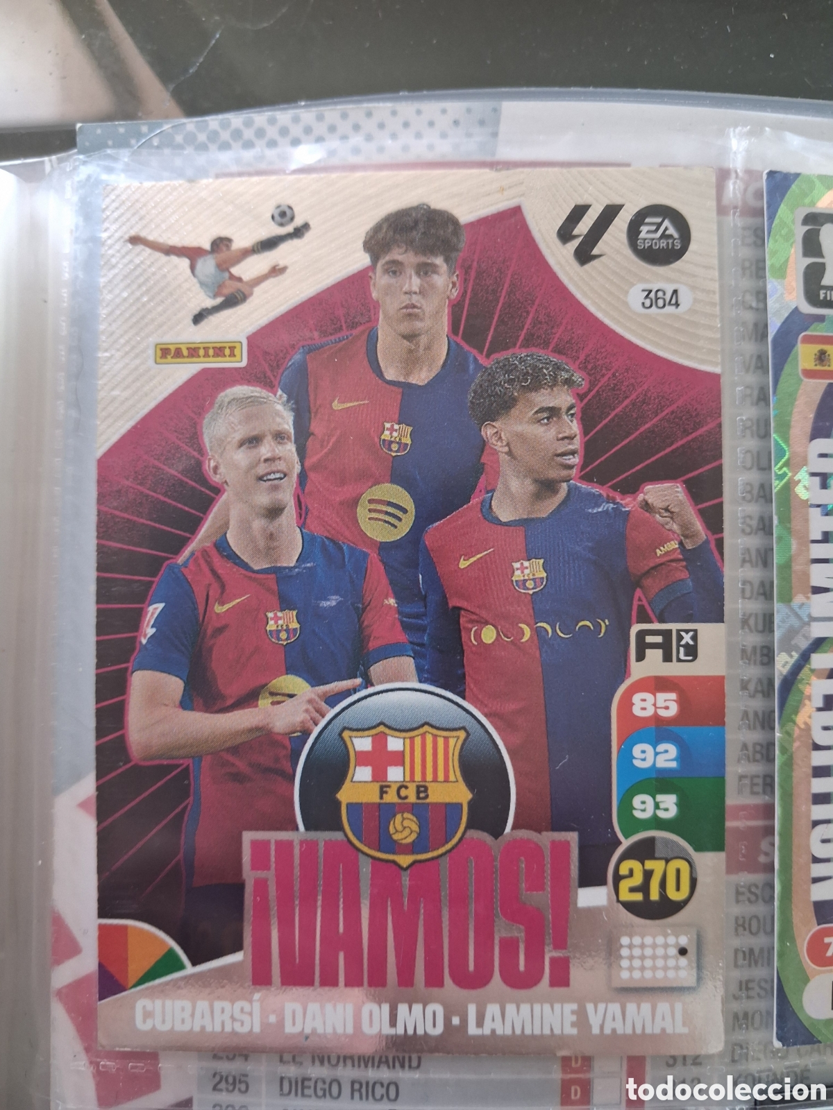 Figurine di Calcio: ADRENALYN XL 2024 2025 / 24 25 VAMOS 364 CUBARSI - LAMINE YAMAL - DANI OLMO - FC BARCELONA