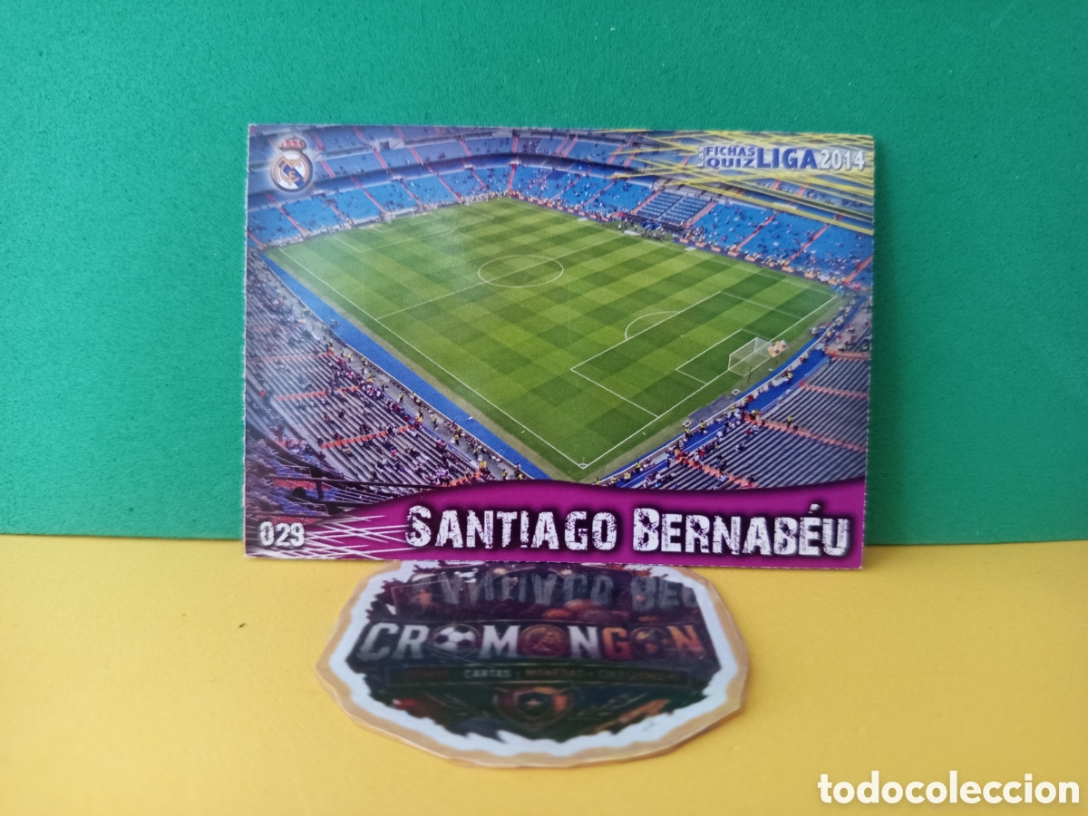Cromos de Futebol: ❇️ CROMO ⚽ ESTADIO SANTIAGO BERNAB&Eacute;U MADRID 29 FICHAS LIGA QUIZ GAME 2014 13 14 2013 MUNDICROMO ❇️