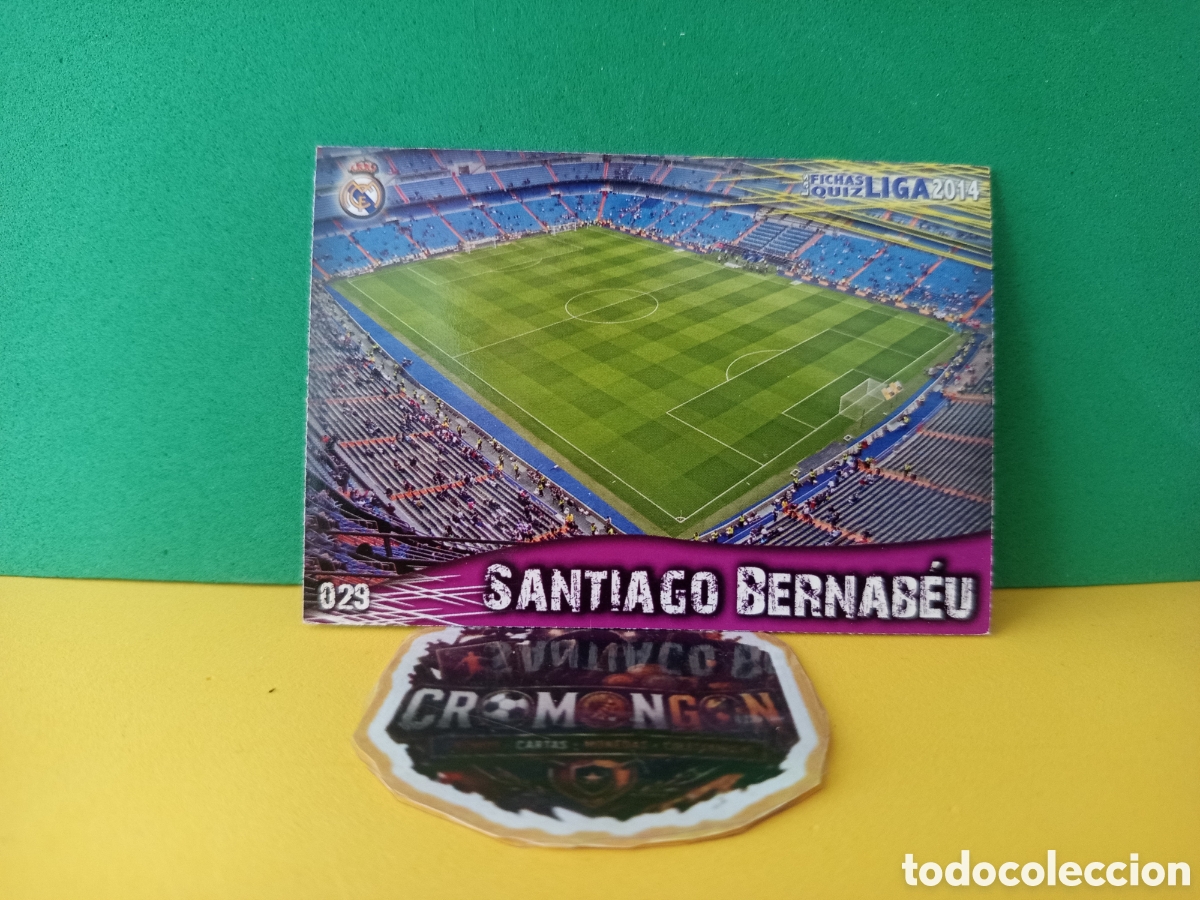 Cromos de Futebol: ❇️ CROMO ⚽ ESTADIO SANTIAGO BERNAB&Eacute;U MADRID 29 FICHAS LIGA QUIZ GAME 2014 13 14 2013 MUNDICROMO ❇️
