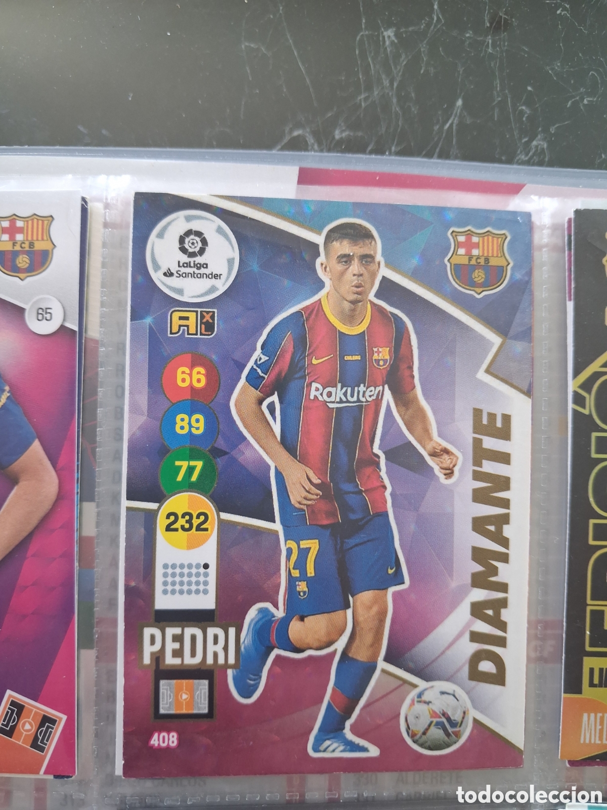 Cromos de Futebol: PEDRI DIAMANTE 408, BARCELONA, ADRENALYN 20/21