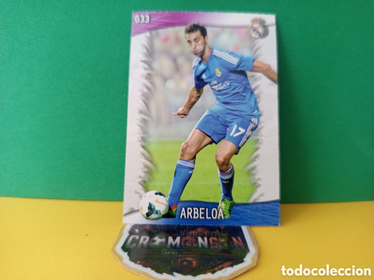 Cromos de Futebol: ❇️ CROMO CARD ⚽ ARBELOA REAL MADRID 33 FICHAS LIGA QUIZ GAME 2014 13 14 2013 2014 MUNDICROMO ❇️