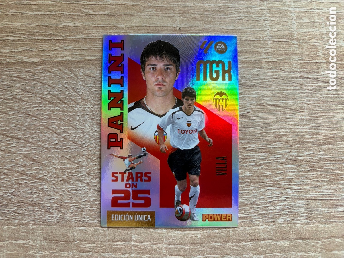 Cromos de Futebol: DAVID VILLA STAR ON 25 POWER BOX PREMIUM MEGACRACKS MGK 2026 2027 26 27 VALENCIA