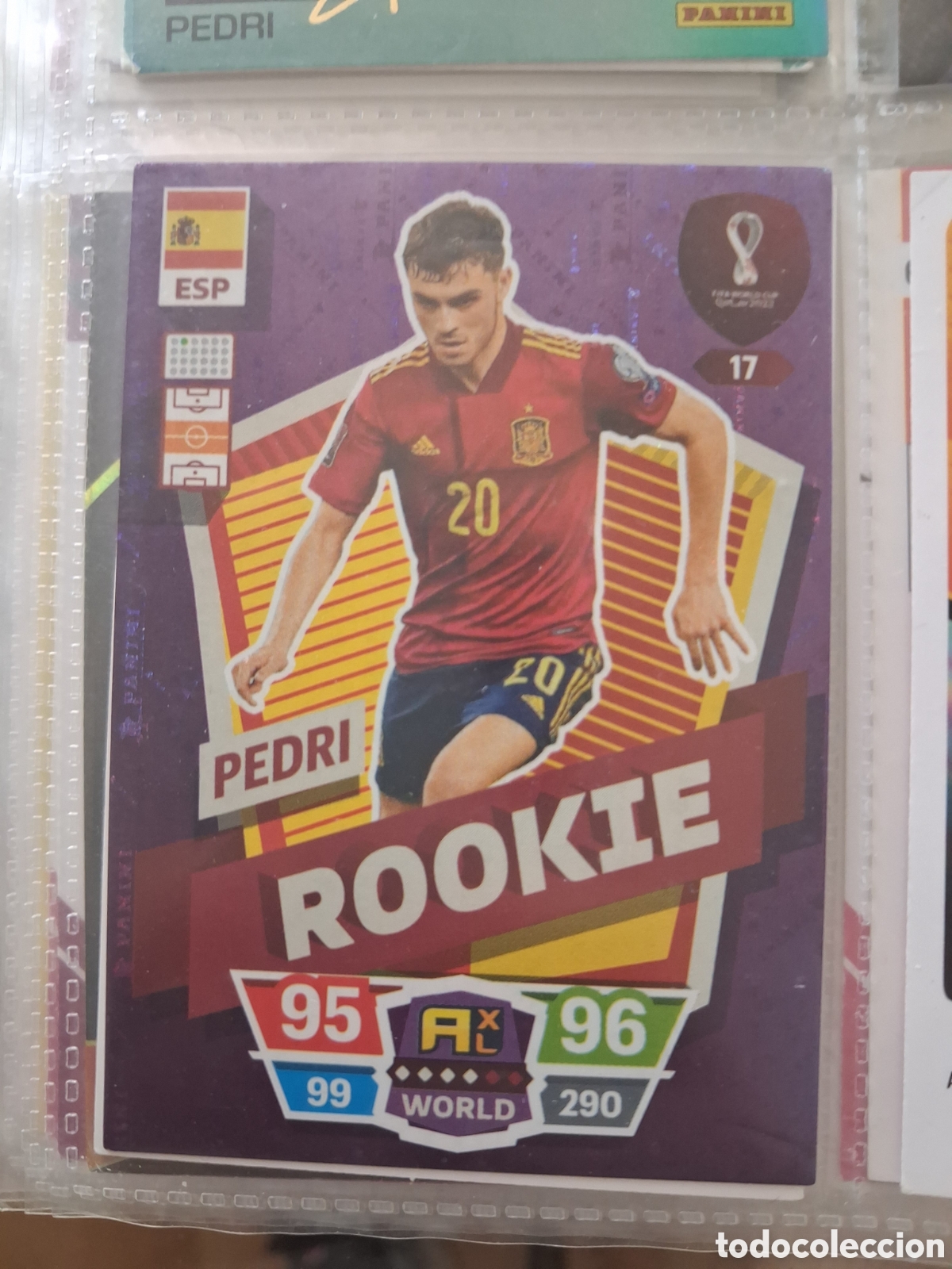 Cromos de f&uacute;tbol: Pedri #17 Espa&ntilde;a Adrenalyn XL Qatar 2022 Rookie