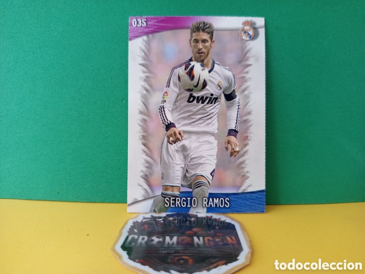 Cromos de f&uacute;tbol: ❇️ CROMO CARD ⚽ SERGIO RAMOS REAL MADRID 35 FICHAS LIGA QUIZ GAME 2014 13 14 2013 2014 MUNDICROMO ❇️