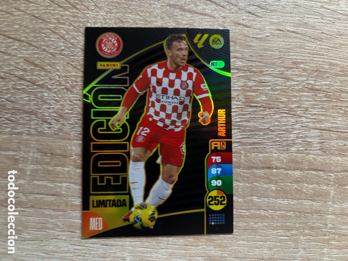 Cromos de f&uacute;tbol: ARTHUR EDICI&Oacute;N LIMITADA ADRENALYN XL 2024 2025 24 25 GIRONA FC