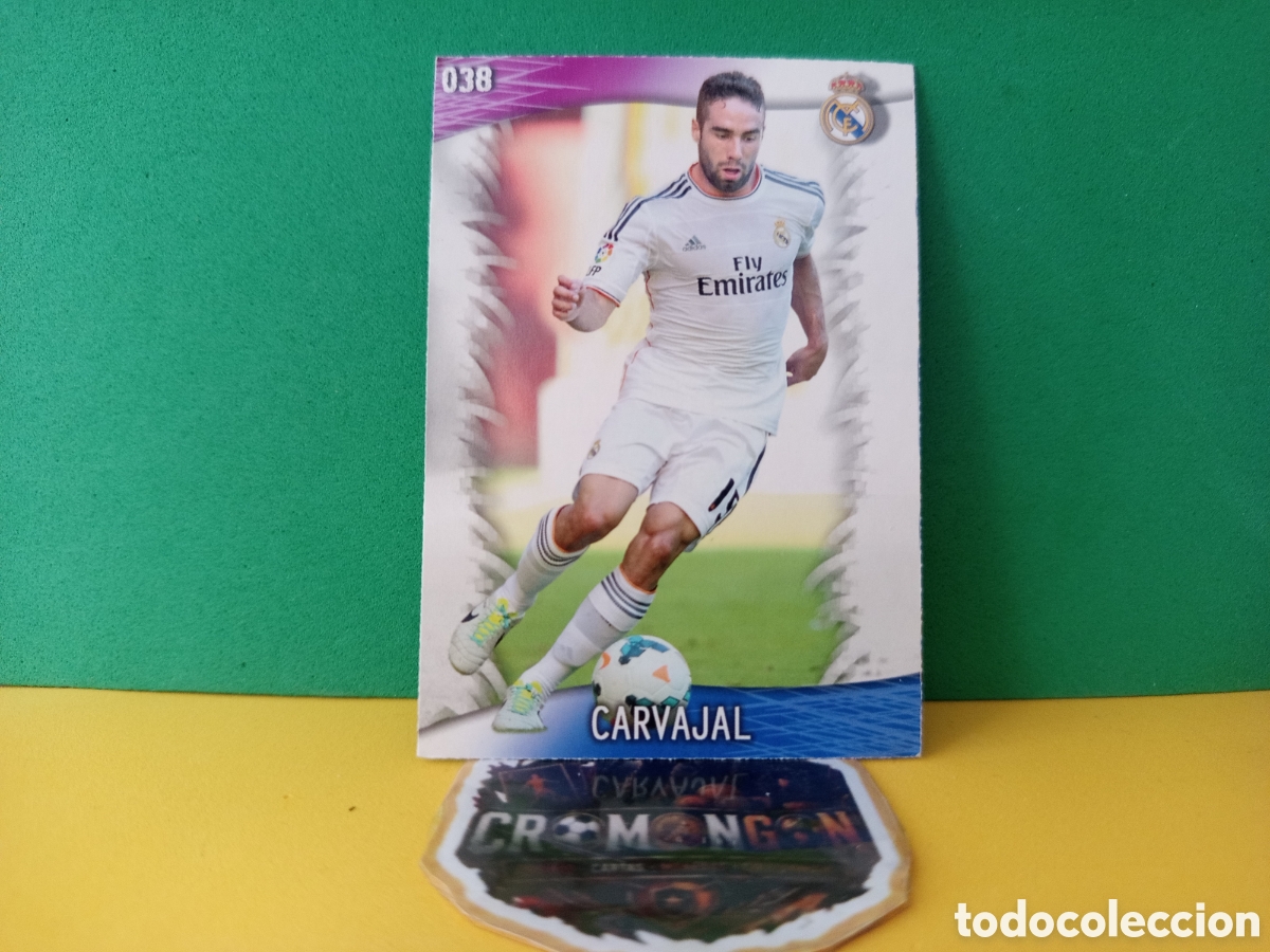 Cromos de Futebol: ❇️ CROMO CARD ⚽ CARVAJAL REAL MADRID 38 FICHAS LIGA QUIZ GAME 2014 13 14 2013 2014 MUNDICROMO ❇️