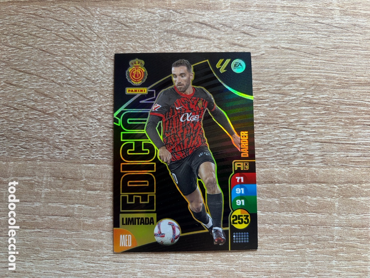 Cromos de f&uacute;tbol: SERGI DARDER EDICI&Oacute;N LIMITADA ADRENALYN XL 2024 2025 24 25 RCD MALLORCA