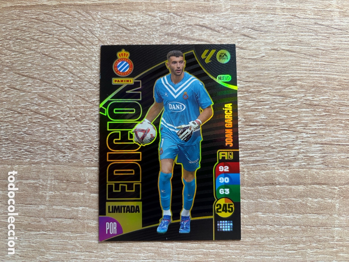 Cromos de f&uacute;tbol: JOAN GARC&Iacute;A EDICI&Oacute;N LIMITADA ADRENALYN XL 2024 2025 24 25 RCD ESPANYOL