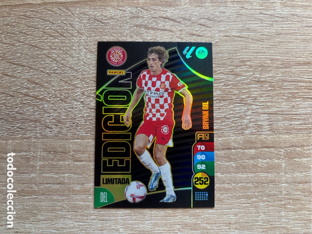 Cromos de f&uacute;tbol: BRYAN GIL EDICI&Oacute;N LIMITADA ADRENALYN XL 2024 2025 24 25 GIRONA FC