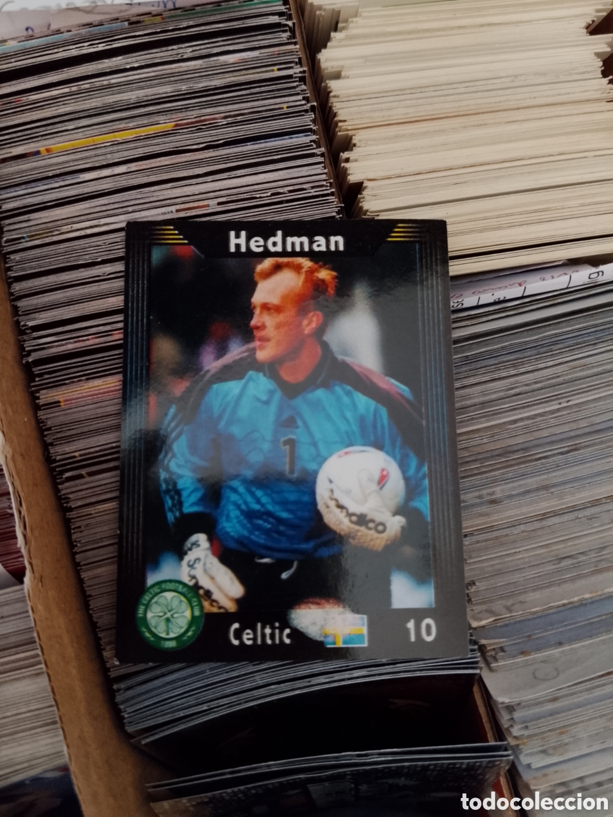 Cromos de f&uacute;tbol: 10 HEDMAN CELTIC CROMO GAL&Aacute;CTICOS DEL F&Uacute;TBOL EN ACCI&Oacute;N FIGURAS MU&Ntilde;OZ EDITORIAL ESPA&Ntilde;OLA 2004