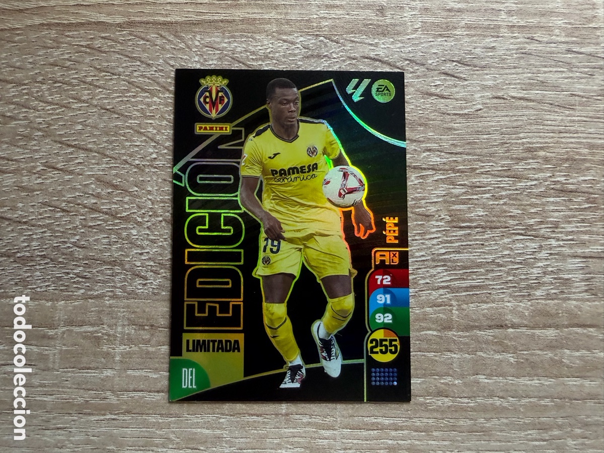 Cromos de f&uacute;tbol: P&Eacute;P&Eacute; EDICI&Oacute;N LIMITADA ADRENALYN XL 2024 2025 24 25 VILLARREAL CF
