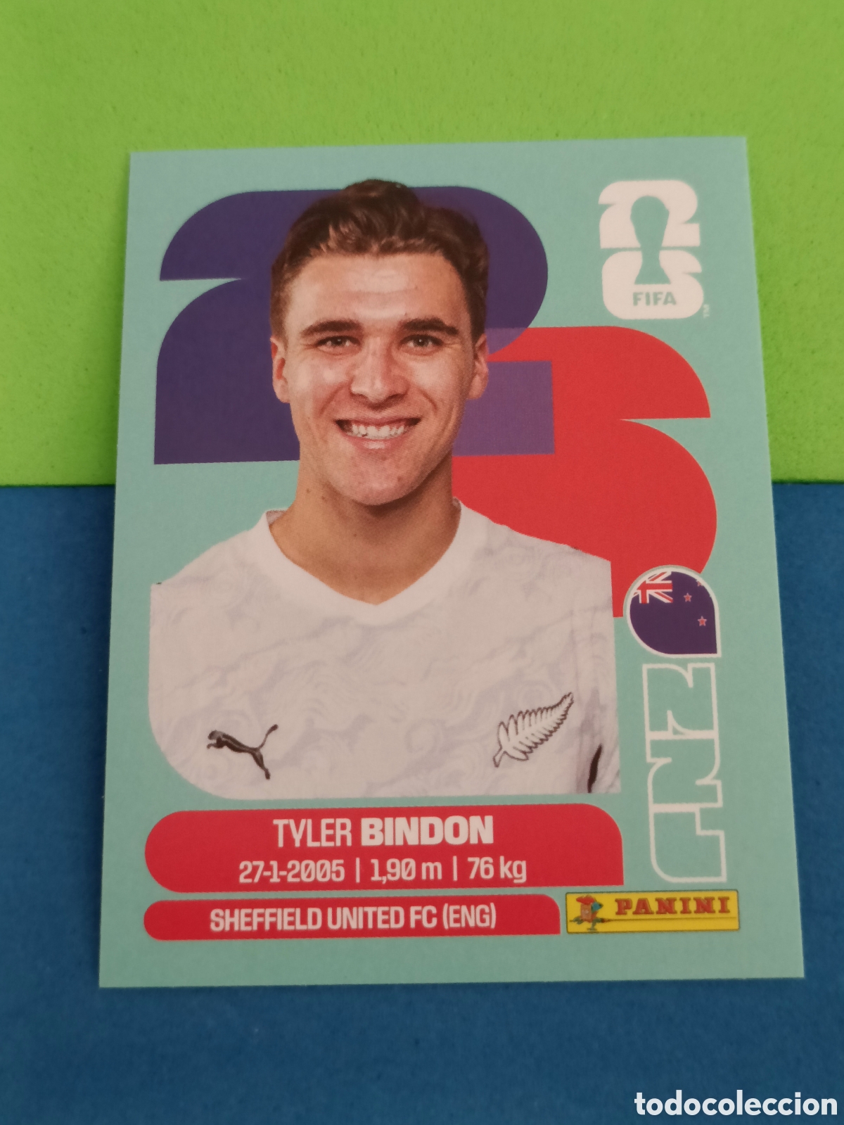 Cromos de f&uacute;tbol: Panini Mundial Fifa World cup 2026 26 sticker - NZL 7 Bindon