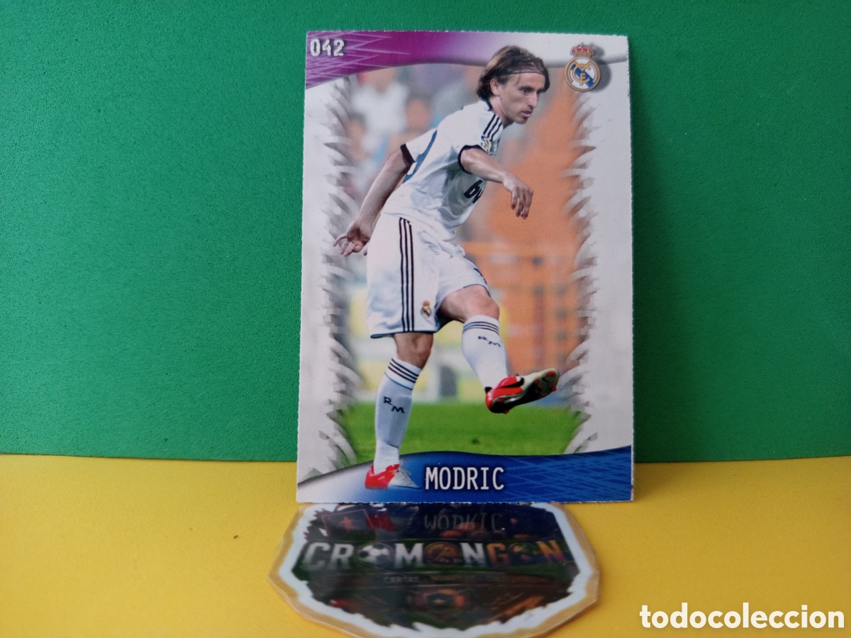 Cromos de f&uacute;tbol: ❇️ CROMO CARD ⚽ MODRIC REAL MADRID 42 FICHAS LIGA QUIZ GAME 2014 13 14 2013 2014 MUNDICROMO ❇️