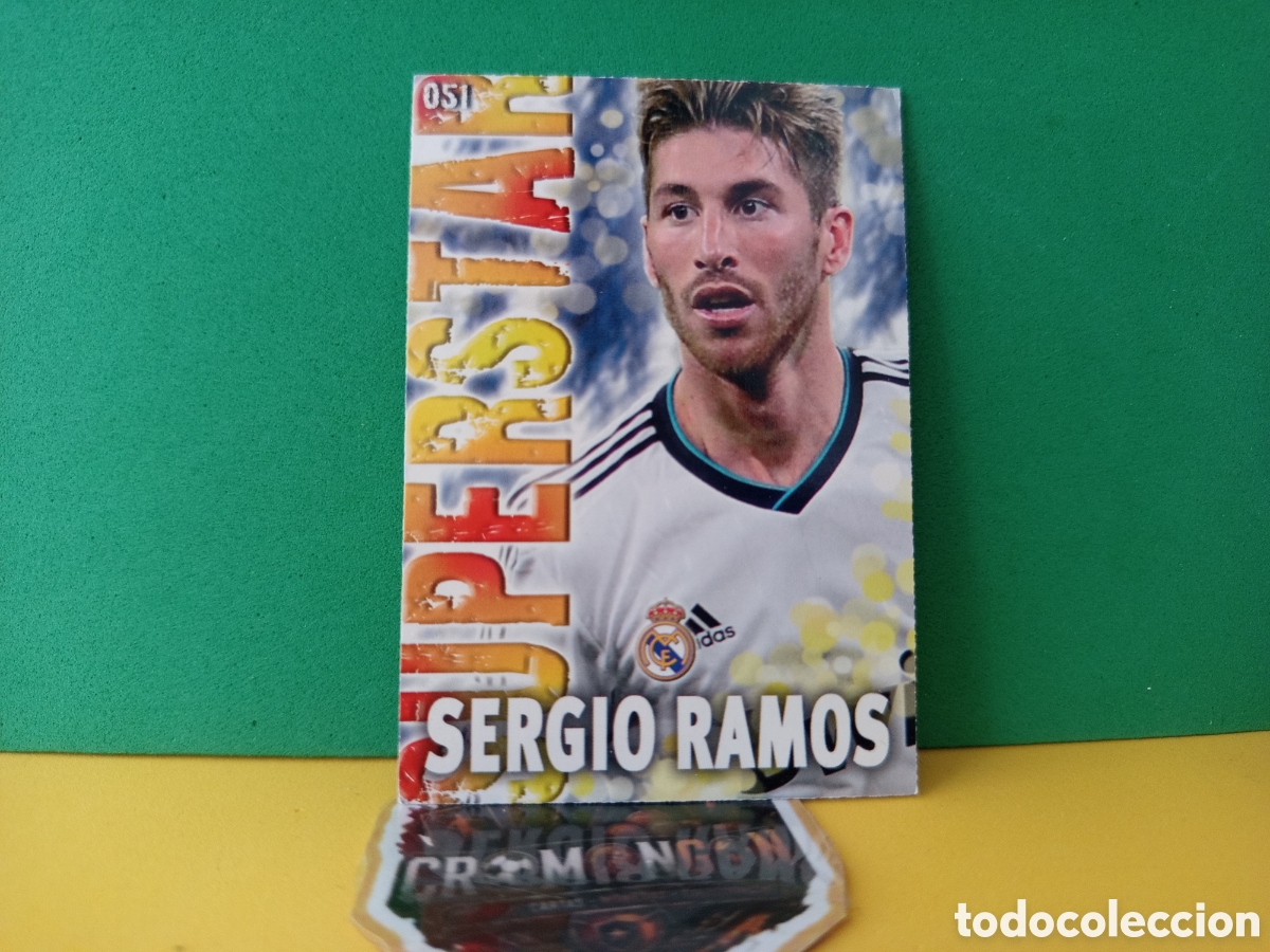 Cromos de Futebol: ❇️ CROMO ⚽ SERGIO RAMOS REAL MADRID 51 SUPERSTAR FICHAS LIGA QUIZ GAME 2014 13 14 2013 MUNDICROMO ❇️