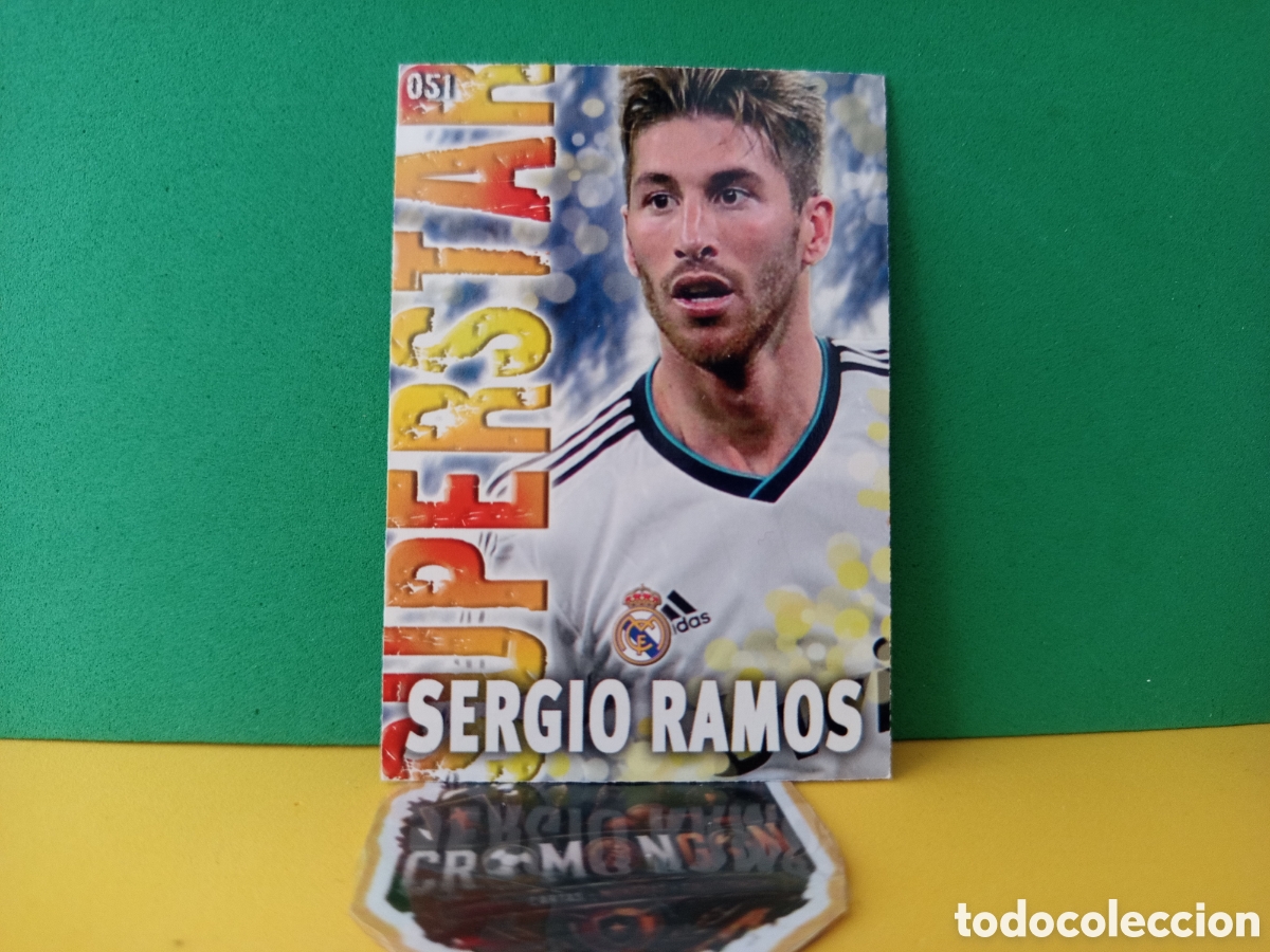 Cromos de Futebol: ❇️ CROMO ⚽ SERGIO RAMOS REAL MADRID 51 SUPERSTAR FICHAS LIGA QUIZ GAME 2014 13 14 2013 MUNDICROMO ❇️