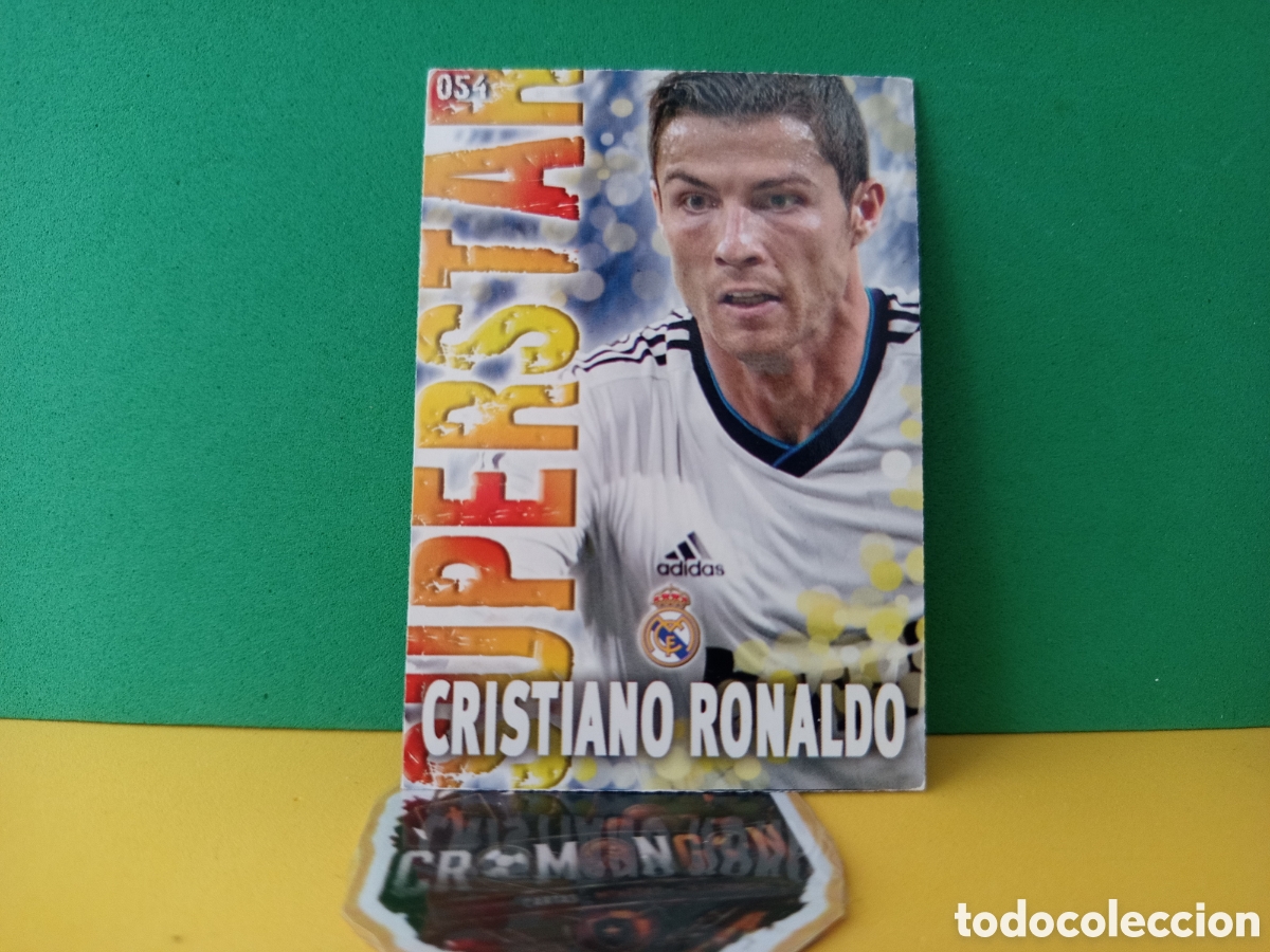 Cromos de Futebol: ❇️ CROMO ⚽ CRISTIANO RONALDO MADRID 54 SUPERSTAR FICHAS LIGA QUIZ GAME 2014 13 14 2013 MUNDICROMO ❇️