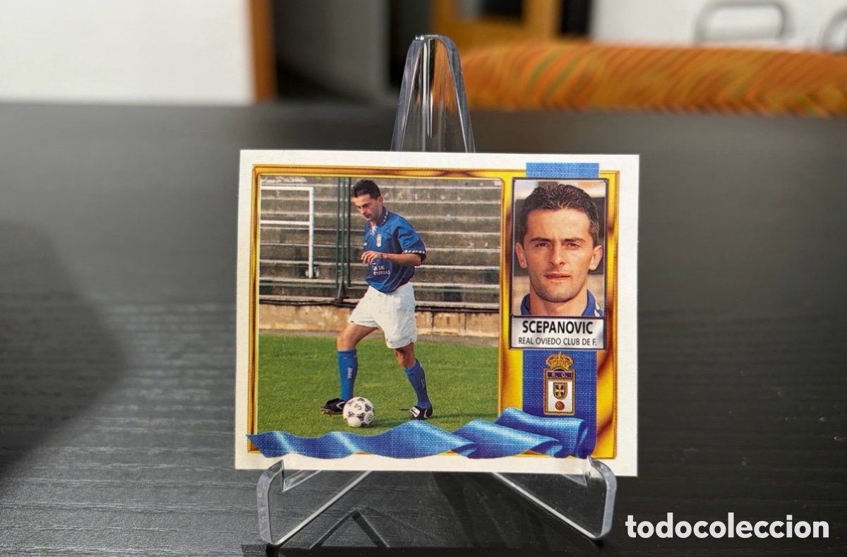 Cromos de Futebol: Cromo ediciones este temporada 95-96 Oviedo Scepanovic coloca