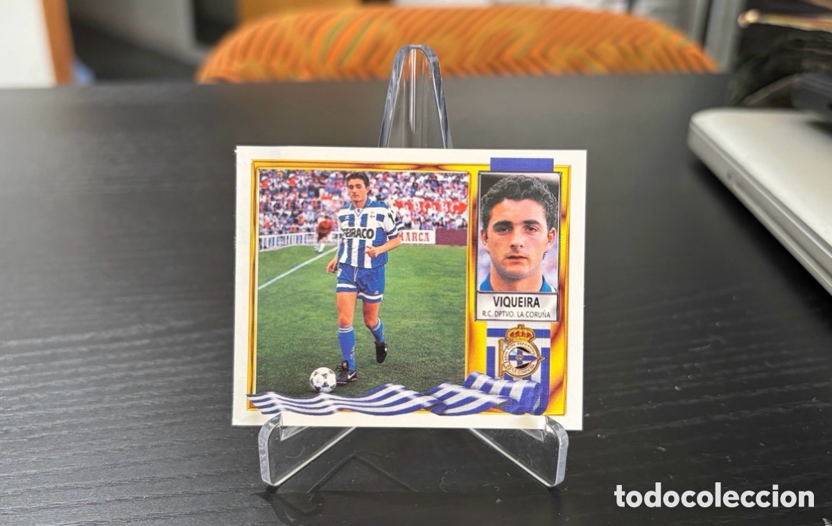 Football Stickers: Cromo ediciones este temporada 95-96 Deportivo de la Coru&ntilde;a Viqueira coloca