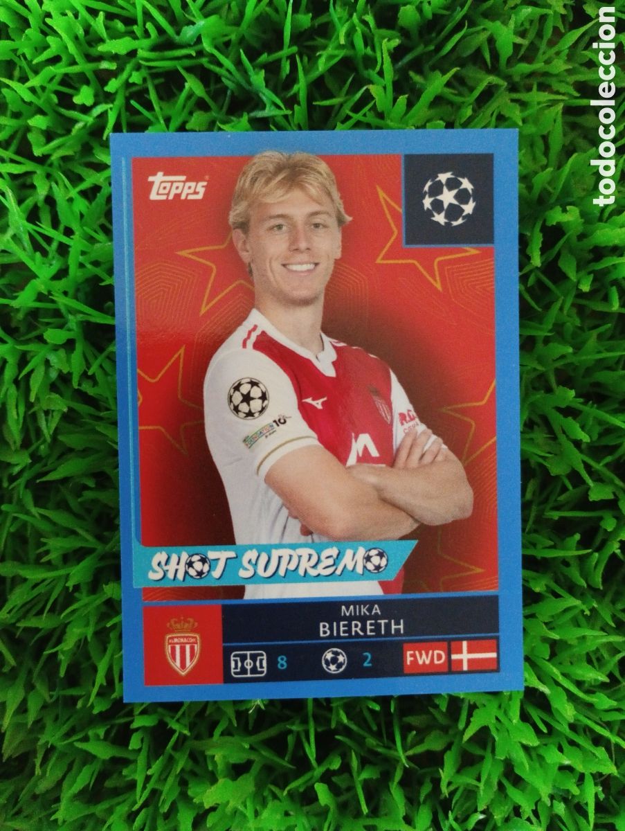 Football Stickers: Biereth Monaco PARALELA AZUL Champions League 25-26 # 81 NUNCA PEGADO