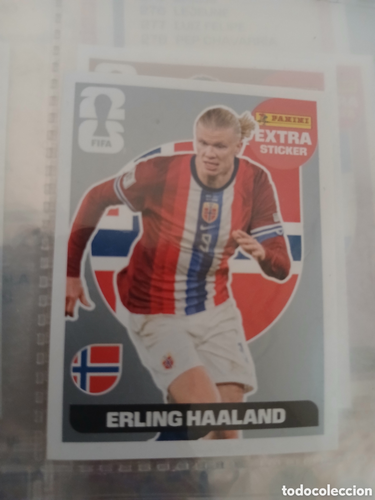 Football Stickers: Extra sticker plata HAALAND