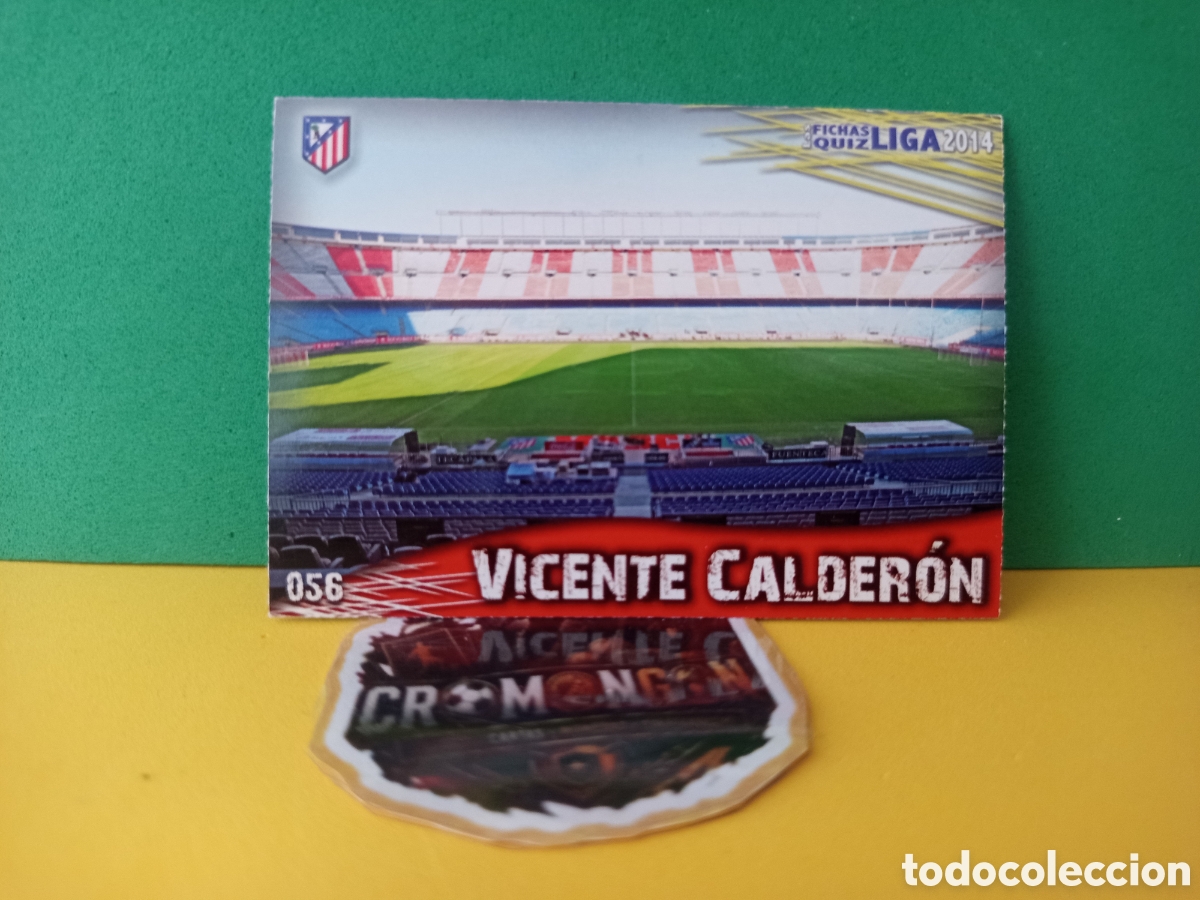 Fu&szlig;ball-Sticker: ❇️ CROMO ⚽ VICENTE CALDER&Oacute;N ATL&Eacute;TICO MADRID 56 FICHAS LIGA QUIZ GAME 2014 13 14 2013 MUNDICROMO ❇️