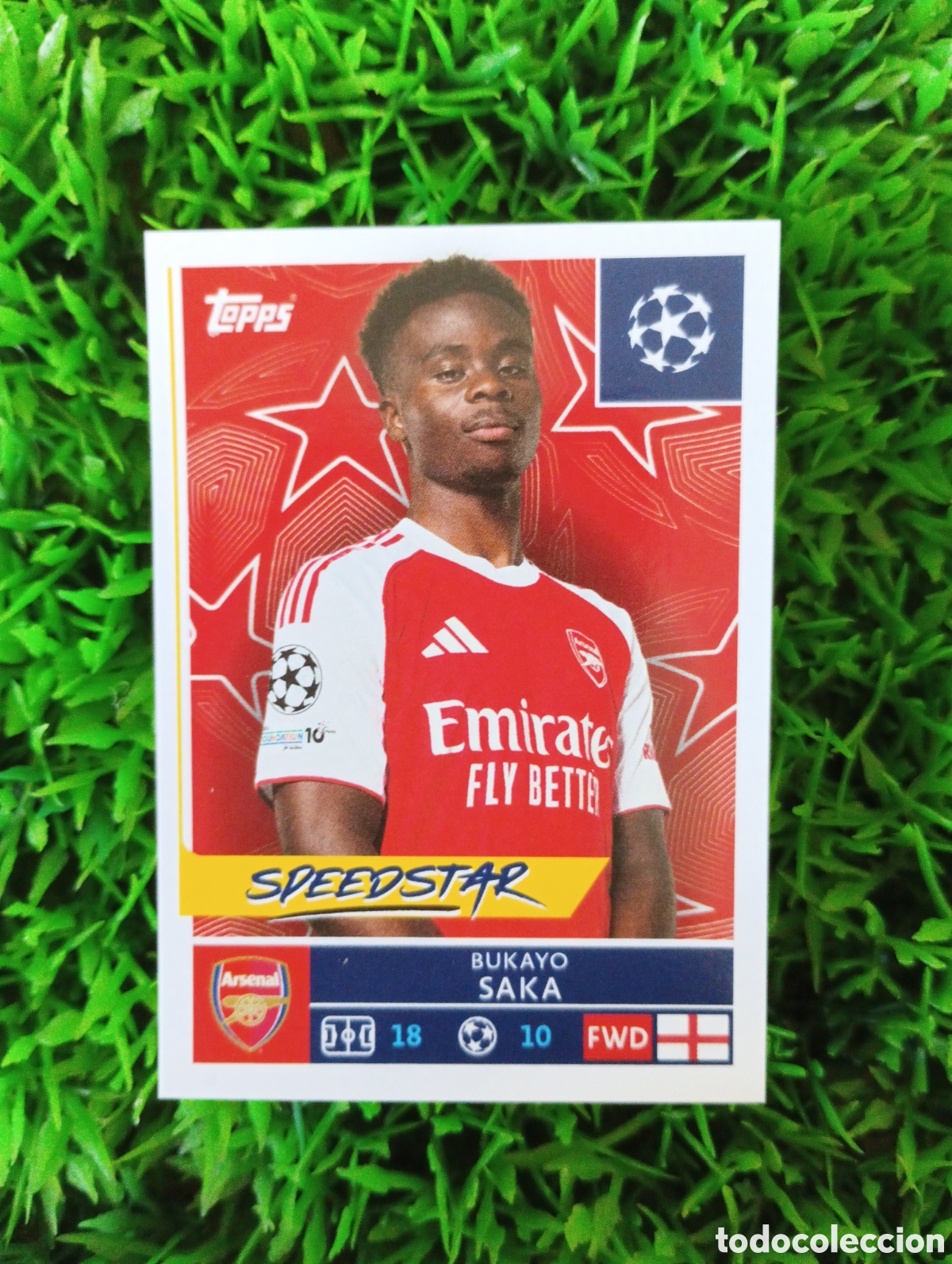 Fu&szlig;ball-Sticker: Saka Arsenal Champions League 25-26 # 66 NUNCA PEGADO