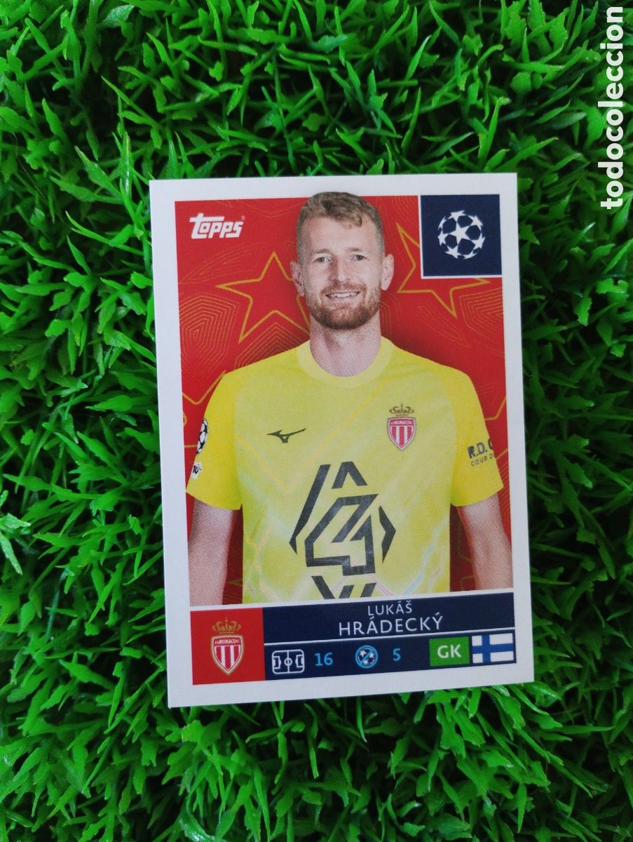 Cromos de Futebol: Hradecky Monaco Champions League 25-26 # 72 NUNCA PEGADO