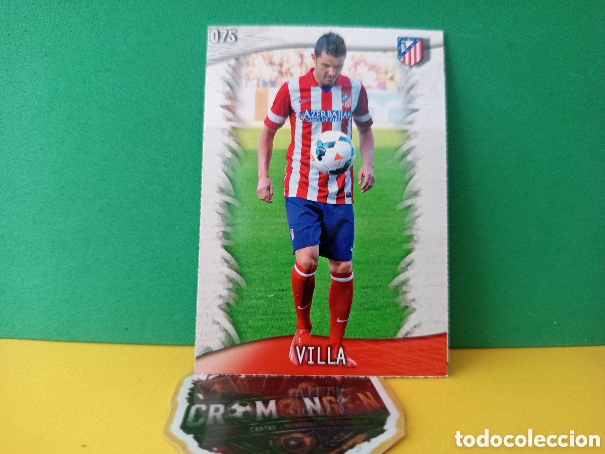 Cromos de Futebol: ❇️ CROMO ⚽ VILLA ATL&Eacute;TICO DE MADRID 75 FICHAS LIGA QUIZ GAME 2014 13 14 2013 2014 MUNDICROMO ❇️