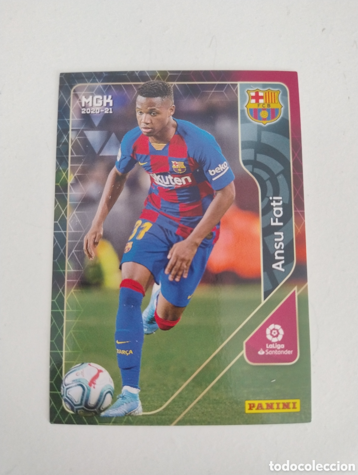 Cartes &agrave; collectionner de Football: 71 - Ansu Fati - Barcelona - Megacracks 2020 - 2021