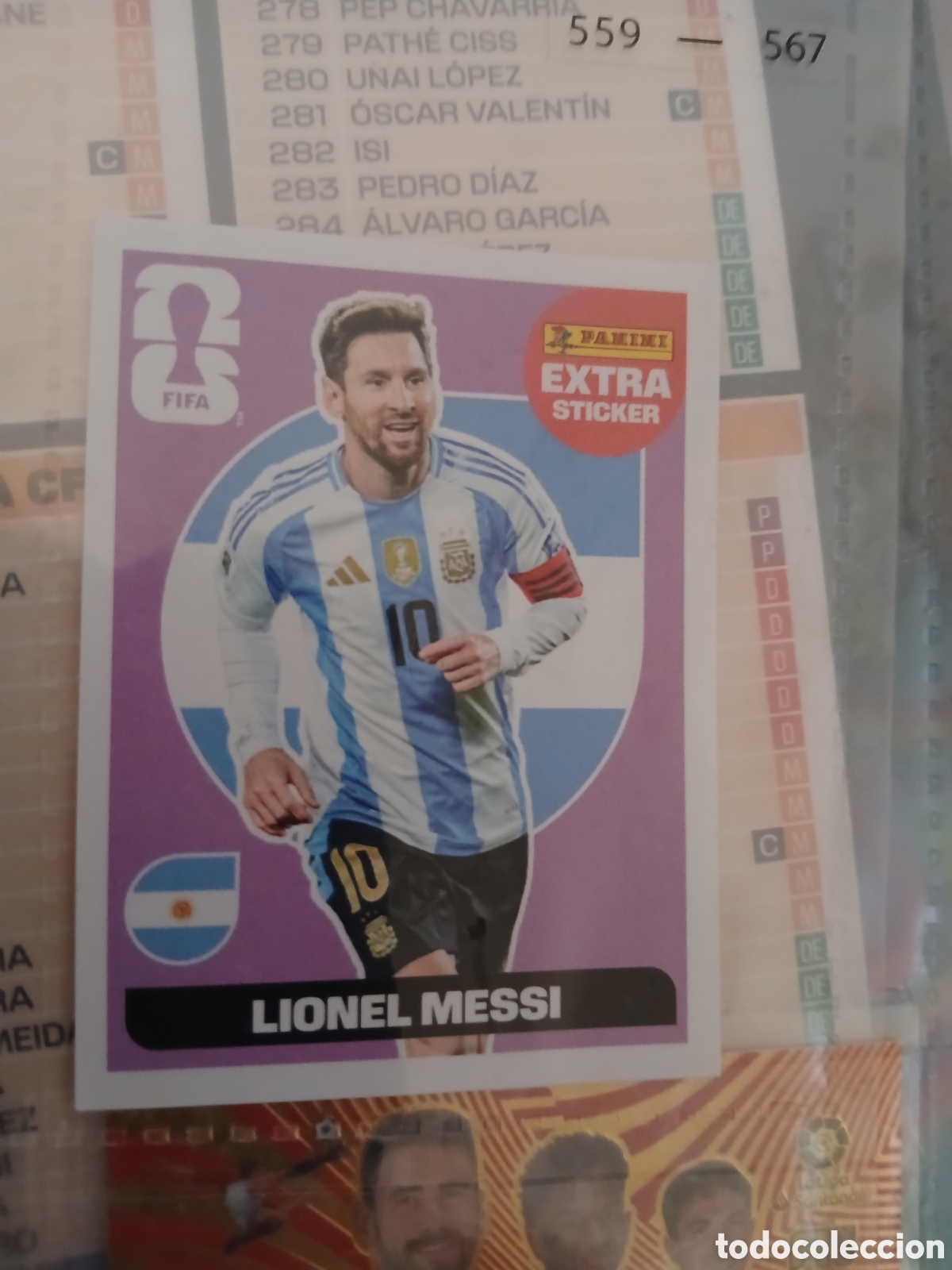 Cartes &agrave; collectionner de Football: Extra sticker BASE LIONEL MESSI