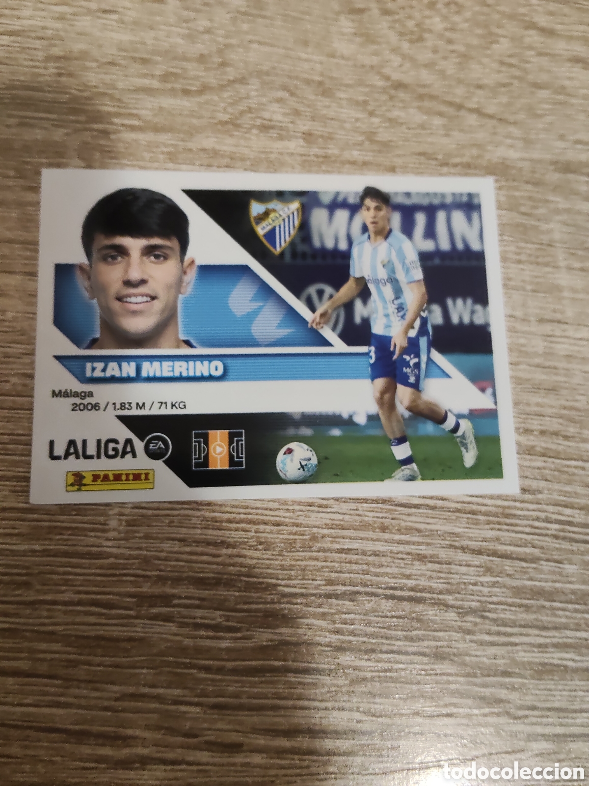 Cromos de f&uacute;tbol: Izan Merino M&aacute;laga liga 2026 2027 26 27 ediciones este