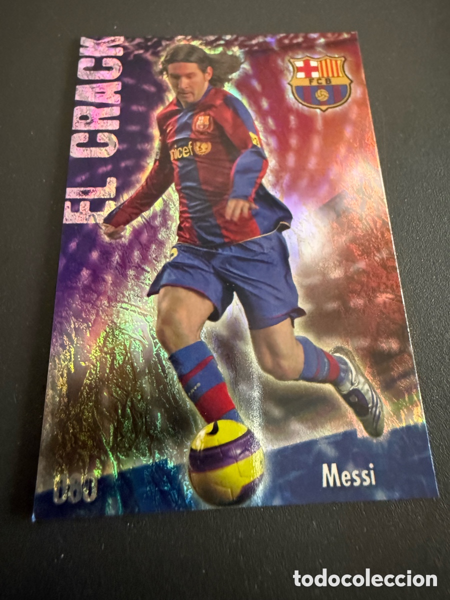 Figurine di Calcio: MUNDICROMO 2009. n 080. MESSI. EL CRACK. JASPEADO
