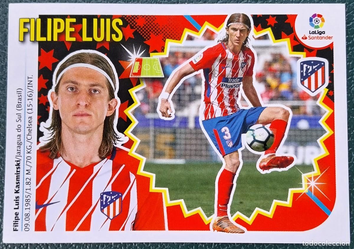 Cromos de f&uacute;tbol: 8 FILIPE LUIS ATLETICO DE MADRID CROMOS ALBUM EDICIONES ESTE 2018 2019 18 19