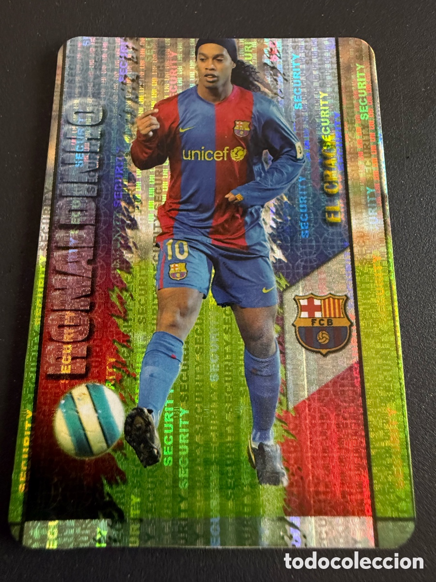Cromos de f&uacute;tbol: MUNDICROMO 2007-08. n 53. RONALDINHO Security Vertical