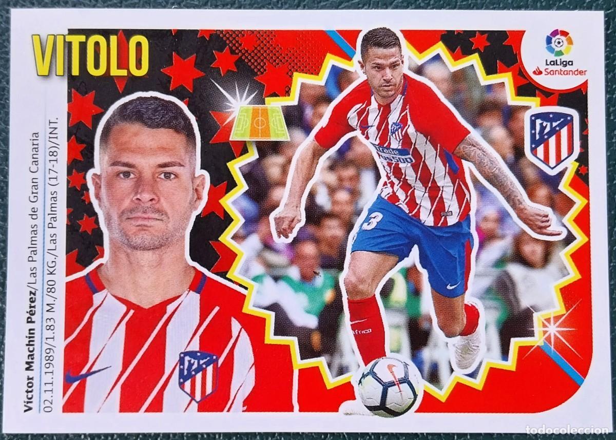 Cromos de f&uacute;tbol: 13 VITOLO ATLETICO DE MADRID CROMOS ALBUM EDICIONES ESTE 2018 2019 18 19