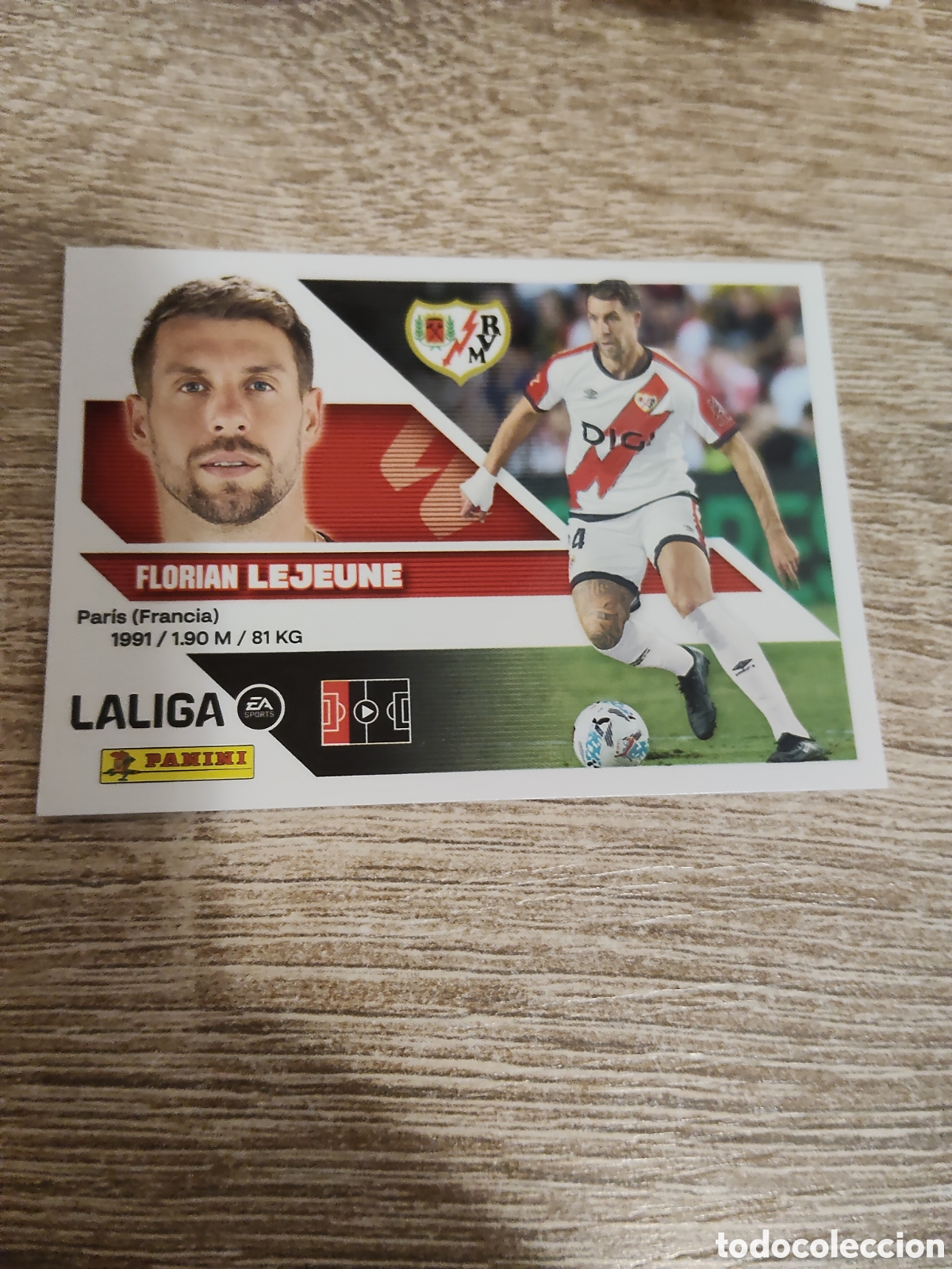 Cromos de f&uacute;tbol: Lejeune Rayo Vallecano liga 2026 2027 26 27 ediciones este