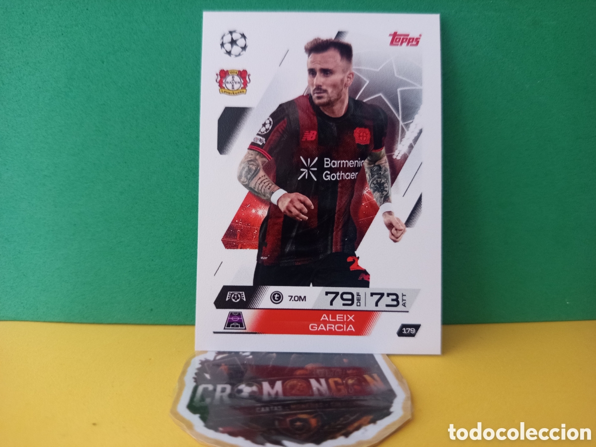 Fu&szlig;ball-Sticker: ❇️ CROMO ⚽ ALEIX GARC&Iacute;A BAYERN LEVERKUSEN 179 MATCH ATTAX EXTRA CHAMPIONS 2025 2026 25 26 TOPPS ❇️