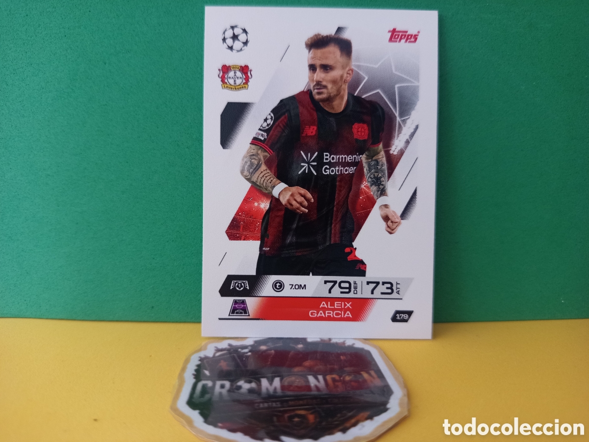 Fu&szlig;ball-Sticker: ❇️ CROMO ⚽ ALEIX GARC&Iacute;A BAYERN LEVERKUSEN 179 MATCH ATTAX EXTRA CHAMPIONS 2025 2026 25 26 TOPPS ❇️
