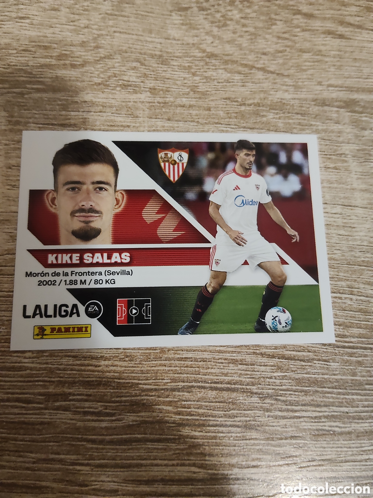 Cromos de f&uacute;tbol: Kike Salas Sevilla liga 2026 2027 26 27 ediciones este