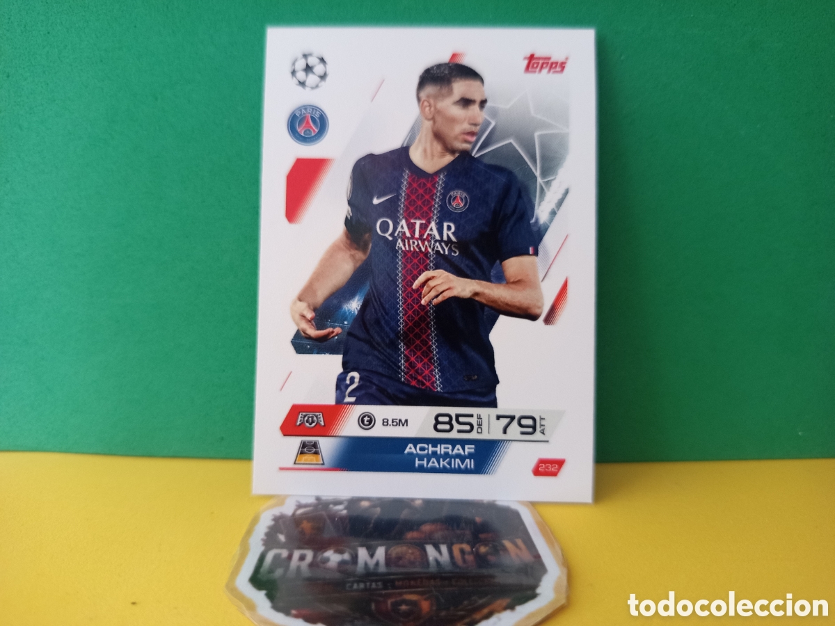 Fu&szlig;ball-Sticker: ❇️ CROMO ⚽ ACHRAF HAKIMI PSG 232 MATCH ATTAX EXTRA CHAMPIONS UCL 2025 2026 25 26 TOPPS ❇️