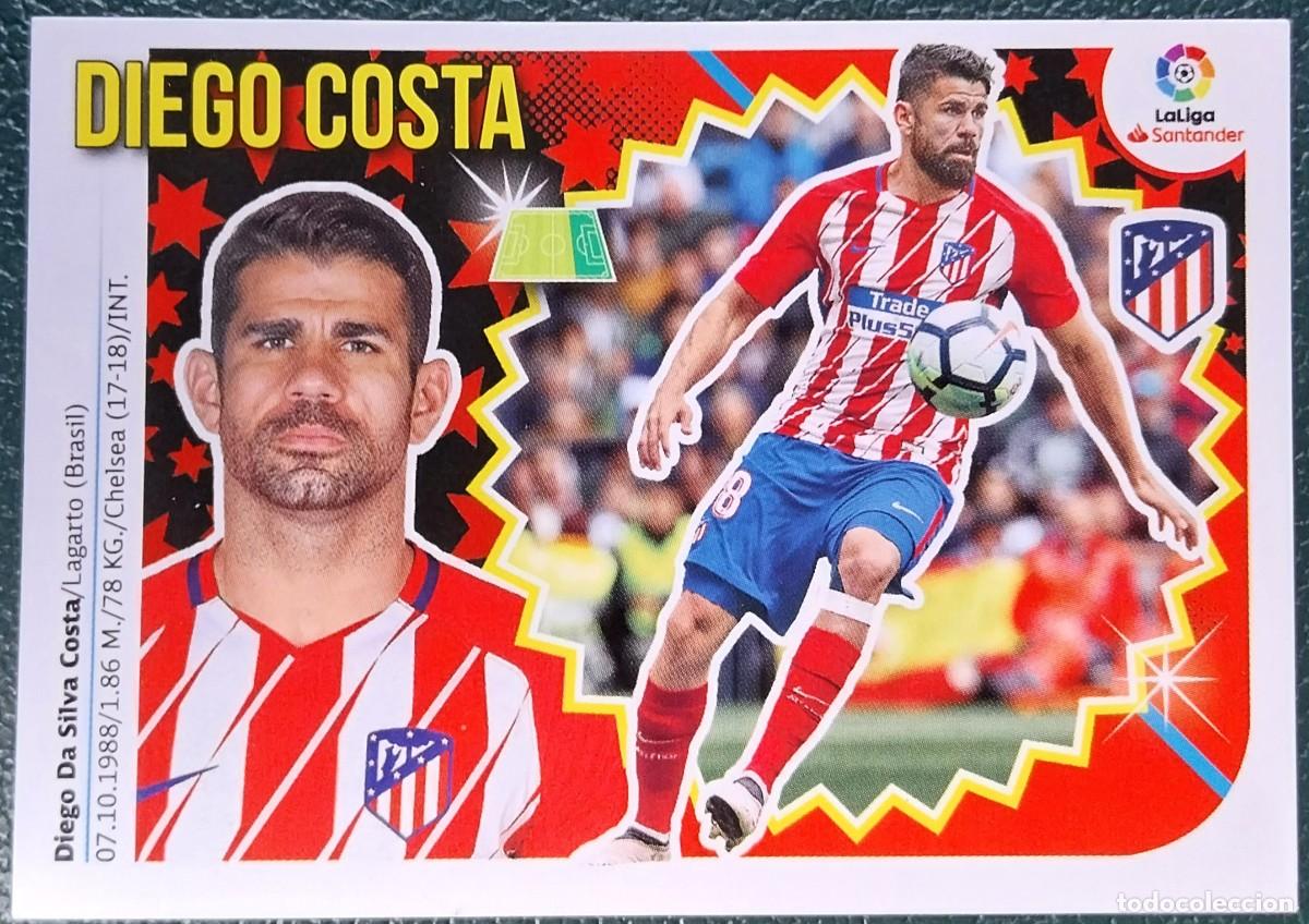 Cromos de f&uacute;tbol: 16 DIEGO COSTA ATLETICO DE MADRID CROMOS ALBUM EDICIONES ESTE 2018 2019 18 19