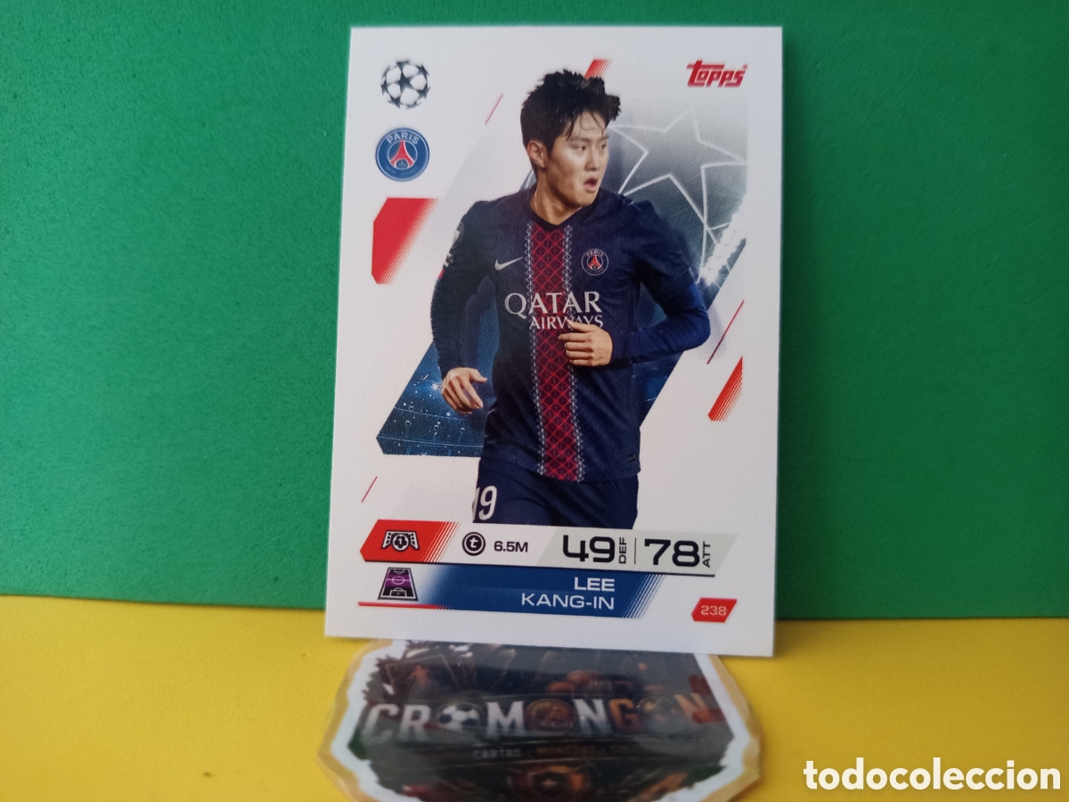 Fu&szlig;ball-Sticker: ❇️ CROMO ⚽ LEE KANG-IN PSG 238 MATCH ATTAX EXTRA CHAMPIONS UCL 2025 2026 25 26 TOPPS ❇️