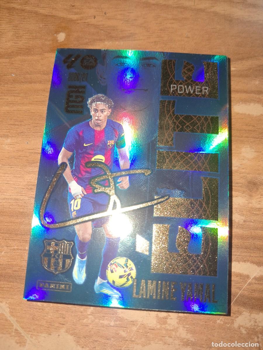 Cromos de f&uacute;tbol: CARD MEGACRACKS TEMPORADA 26/27: &Eacute;LITE POWER LAMINE YAMAL, N&deg; 9P