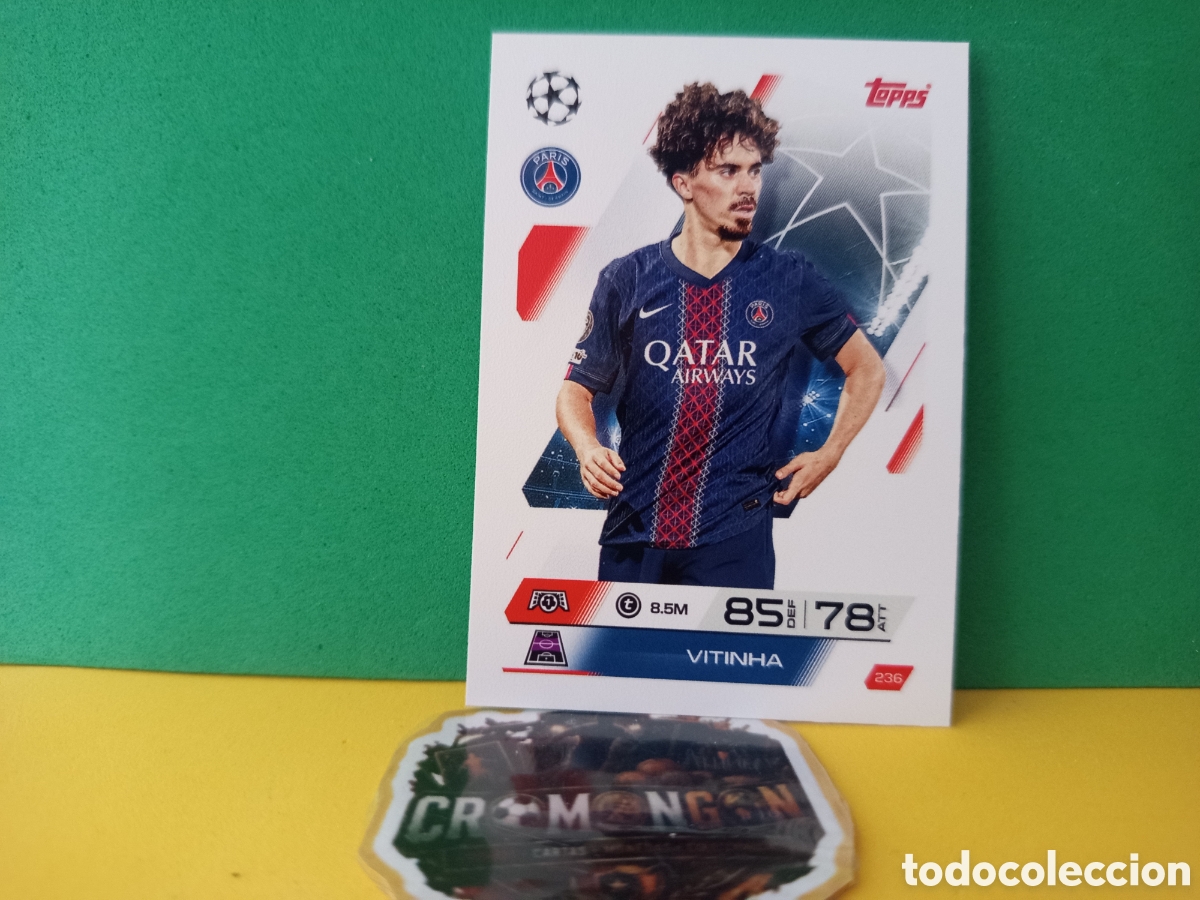 Cromos de Futebol: ❇️ CROMO ⚽ VITINHA PSG 236 MATCH ATTAX EXTRA CHAMPIONS UCL 2025 2026 25 26 TOPPS ❇️