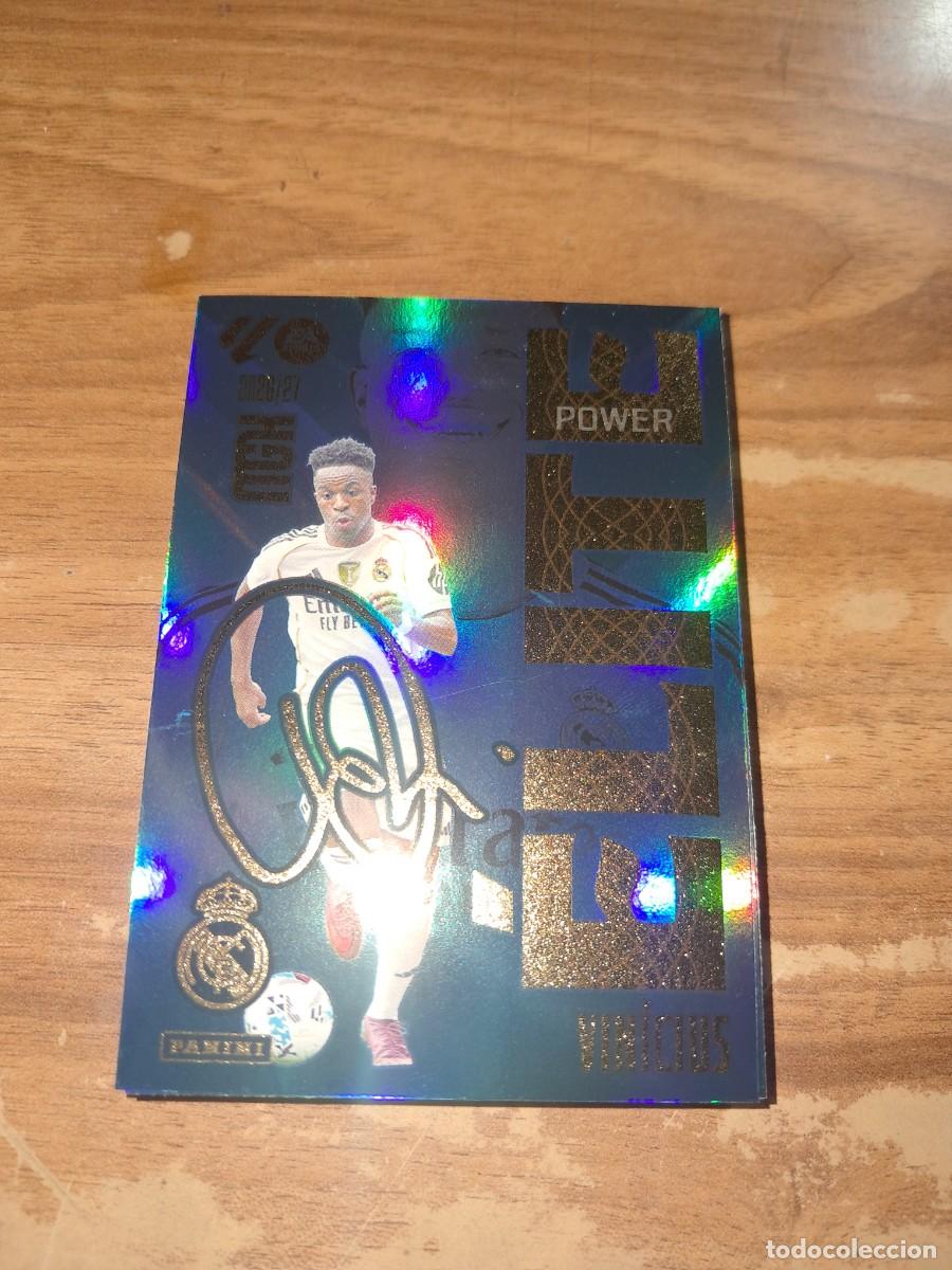 Cromos de f&uacute;tbol: CARD MEGACRACKS TEMPORADA 26/27: &Eacute;LITE POWER VINICIUS, N&deg; 18P