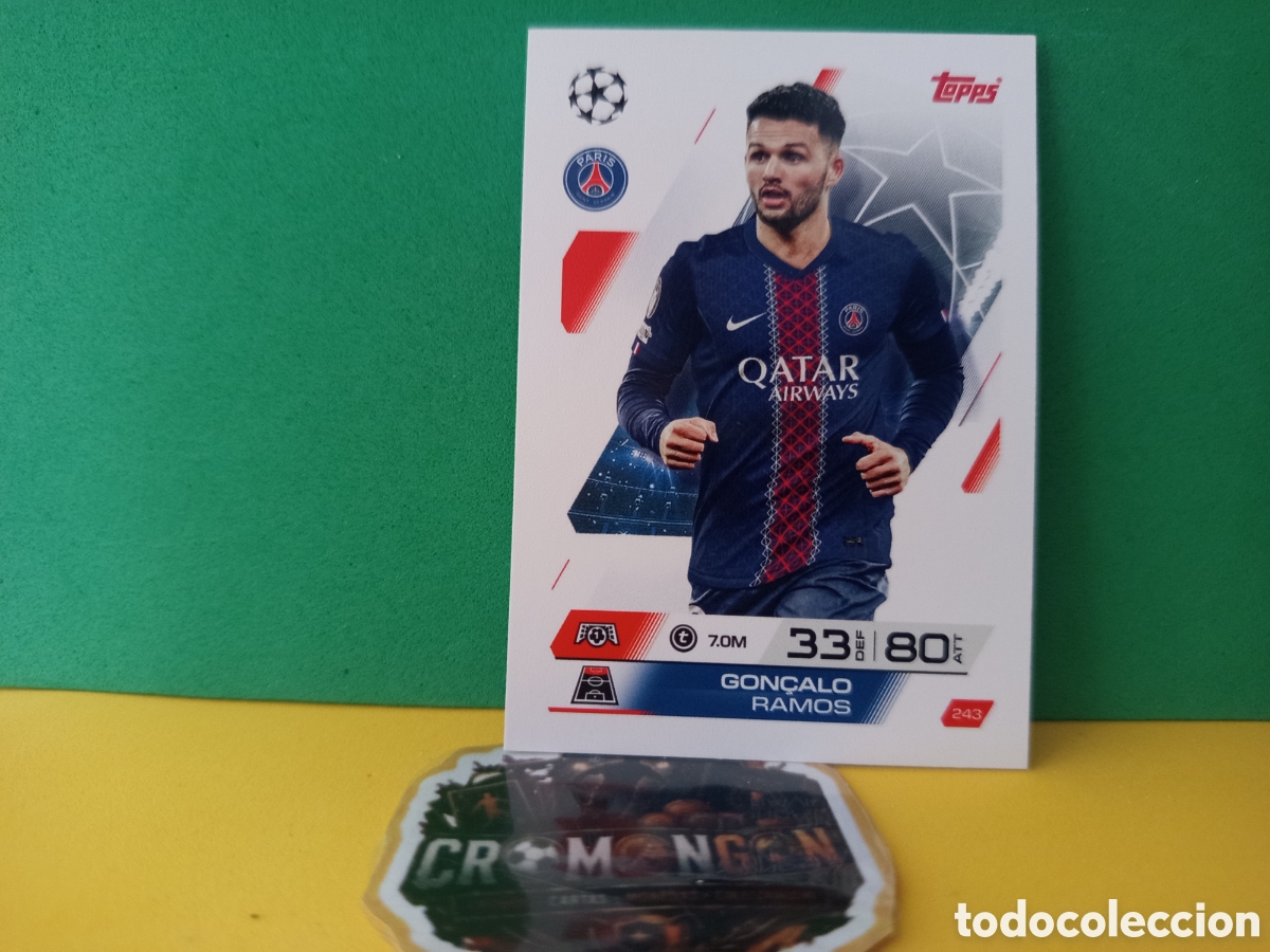 Cromos de Futebol: ❇️ CROMO ⚽ GON&Ccedil;ALO RAMOS PSG 243 MATCH ATTAX EXTRA CHAMPIONS UCL 2025 2026 25 26 TOPPS ❇️