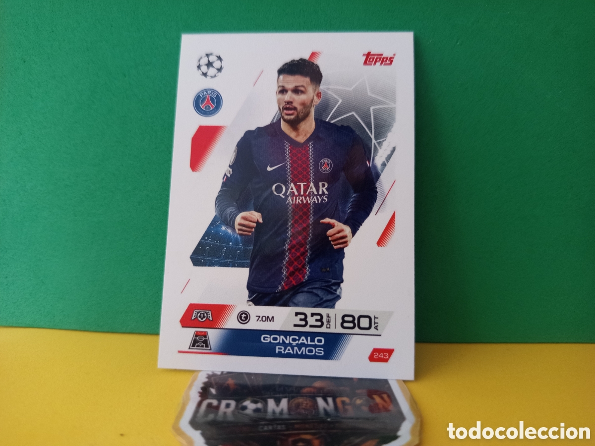 Cromos de Futebol: ❇️ CROMO ⚽ GON&Ccedil;ALO RAMOS PSG 243 MATCH ATTAX EXTRA CHAMPIONS UCL 2025 2026 25 26 TOPPS ❇️