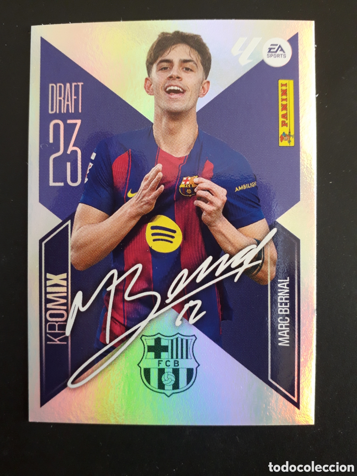 Cromos de f&uacute;tbol: MARC BERNAL FC BARCELONA DRAFT 23 KROMIX N&deg; K15 ED ESTE 2026 2027 26 27 SIN PEGAR PEDIDO M&Iacute;NIMO 3&euro;.
