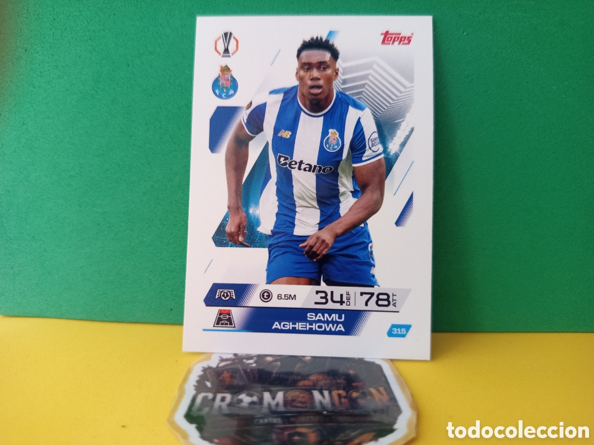 Cromos de Futebol: ❇️ CROMO ⚽ SAMU AGHEHOWA OPORTO 315 MATCH ATTAX EXTRA CHAMPIONS UCL 2025 2026 25 26 TOPPS ❇️